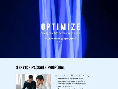 SEO marketing template